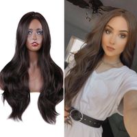 Wholesale Synthetic Wigs Saisity Ombre Long Wave Layered Hairstyle Black Brown Blonde Ash Full With Bangs For