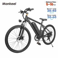 Wholesale Mankeel Electric Bike EU Stock W AH Fat Tire LED Light E Bicycle Speed Booster Front Shock Absorber Adult Mountain EBike MK010