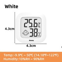Wholesale Mini LCD Digital Thermometer Hygrometer Indoor Room Electronic Temperature Humidity Meter Sensor Gauge RRD12156