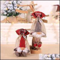 Wholesale Decorations Festive Party Supplies Home Gardenchristmas Decoration Christmas Bag Faceless Doll Cartoon Beam Gift Bag1 Drop Delivery D