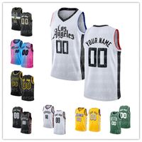 Wholesale CUSTOM basketball jersey Any Name Any Number Jersey New Mesh Retro Los custom Angeles Mens Basketball Jerseys