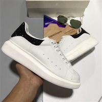 Wholesale Top Quality Brand Designers Shoes Luxury Genuine Leather Fashion High Platform Men Women Sneakers Male Female White Thick Sole Vulcanize Casual skateboard Sneaker