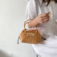 Wholesale HBP Summer INS Woven Bag Handbag Women TOTE Trendy Fashion Metal Wire Holiday Basket Picnic MINI Small Bags