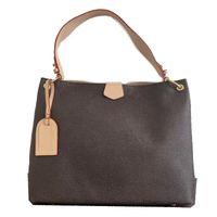 Wholesale M43704 Women GRACEFUL bag wallet MM Hobo Classic purse Genuine Leather Supple Flat Strap Lady Shoulder Bags