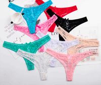 Wholesale Women s Panties color Big Size xxxl Lace Sexy Thongs G string Underwear Briefs for Ladies T back Lingerie Ac161 IUW