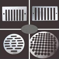 Wholesale 304 Stainless Steel Filter Net Engineering Home Drainage Gutter Wall Floor Drain Cover Side Row Grille Plate