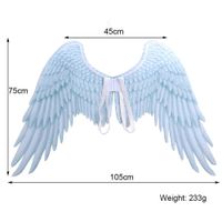 Wholesale 2021 Halloween D Angel Wings Mardi Gras Theme Party Cosplay For Children Adult Big Large Black Devil Costume Y0913