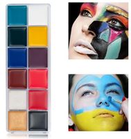 Wholesale party makeup Eyeshadow Halloween Pigment Oil Drama Makeup Colors Body Paint Waterproof Cosmetic Shimmer Matte Stage Face Make up Easy to Wear