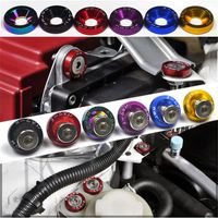 Wholesale 10PCS M6 JDM Car Modified Hex License Plate Frames Fender Washer Bumper Engine Concave Screws Fasteners Bolts Car styling