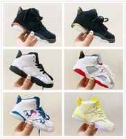 Wholesale New Discount Kids baby Basketball Shoes unc gold black red kid s Boys Sneakers Children Sports low trainers size