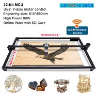 Wholesale Machining Wifi Laser Engraver Engraving Cutting Machine X64cm Large Printing W W Diode Module D Printer For Wood Glass