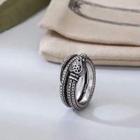 Wholesale Designers ring luxurys men s and women s designer jewely high quality Domineering snake Rings Sterling Silver classic jewelys for Boyfriend gift style very nice