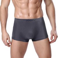 Wholesale Underpants Men s Panties Seamless Breathable Mid Waist Traceless High Elastic Male Nylon Underwear Comfortable Boxers