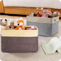 Wholesale Dog Apparel Personalized Toys Storage Baskets Foldable Canvas Pet Box For Dogs Cats Stuff Clothes Shoes Accessories