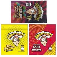 Wholesale Medicated warheads bags mg Sour twists jelly beans chewy cubes edibles packaging bag types Candy smell proof resealable zipper pouch mylar packages