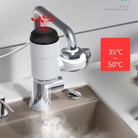 Wholesale Electric Heating Faucet Instant Sink Faucets Hot Water Heater with LCD Temperature Display For Home Bathroom Kitchen V2