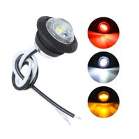 Wholesale 2Pcs Round LED Side Marker Light V Signal Lamp For Truck Lorry Tractor Bus ATV Indicator Warning Lamp Car