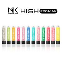 Wholesale Maskking High Pro Max Disposable E Cigarettes Vapes Puffs ml Cartridge Ready To Use Transparent Mouthpiece Colors Electronic Cigarette MK