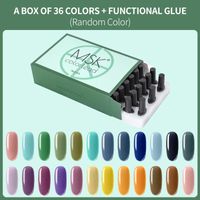 Wholesale Msk Color Lead Colors Random Soak Off UV Gel Nail Polish Art Manicure Nails Set With Base Top Matte