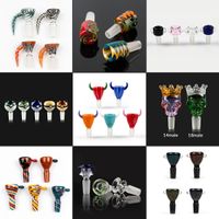 Wholesale Glass Bowls Glass Style Green Blue mm mm bowl Male Bowl Piece For Glass Water Bongs pipe