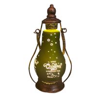 Wholesale Strings Christmas Oil Bottle Lamp LED Retro With Handle Hanging Kerosene Family Party Decoration