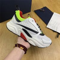 Wholesale Designer Luxury Casual Shoes White Red Black B22 Homme Men Women Sneakers Sports French Canvas Calfskin Trainers Platform Authentic Leather With Original Box