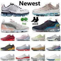 Wholesale Vapours FK Running Shoes Men Women Tn Plus Big Size Us Fly Knit Flynit Obsidian Triple Black White Off Pure Platinum Pink Trainers Run Sports Sneakers