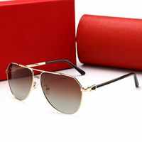 Wholesale New Mens Designer Sunglasses Womens Polarized Light Fashion Sun Glasses Uv400 All Frame Metal Eyewear Occhiali Da Sole Firmati Luxury High Quality Colors with Box