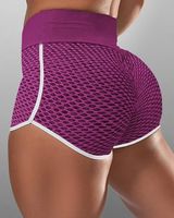 Wholesale Women Compression Shorts Yoga Outfit Tight Street Bottoms with White Trim Fitness Gym Workout Running Jogging Training Breathable Quick Dry Soft Sport shorts