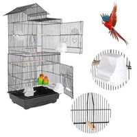 Wholesale Metal House Iron Bird Accessories Airy Mesh Parrot Net Breeding Cage Nest Bed Pigeon Supplies