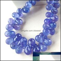 Wholesale Crystal Loose Beads Jewelry Other Icnway Pieces Tanzanite Natural Gemstone Faceted Mm Waterdrop Shape For Making Necklace Earring Bracelet