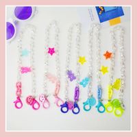 Wholesale Sunglasses Frames Lovely Children s Glasses Chain Acrylic Transparent Mask Lanyard Holder Single Bear Charm Strap Jewelry Gifts