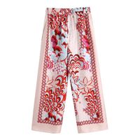 Wholesale Women s Pants Capris Ankle Length Skin friendly High Waist Straight Casual Long Trousers For School