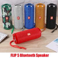 Wholesale Flip Bluetooth Speaker Flip5 Portable Mini Wireless Outdoor Waterproof Subwoofer Speakers Support TF USB Card