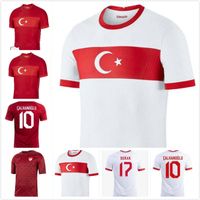 Wholesale 2021 Turkey National Team Soccer Jerseys CELIK DEMIRAL OZAN KABAK CALHANOGLU YAZICI Home away white red Football Shirt training Uniforms thailand top