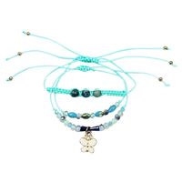 Wholesale Charm Bracelets Brand Fashion Vintage Big Clover Beads Bracelet Boho Multilayer Handmade Bangle Women Jewelry
