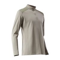 Wholesale 100 Superfine Merino Wool Men s zip T Shirt Long Sleeve Base Layer Breathable Soft Thermal Moisture Wicking