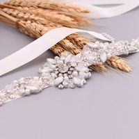 Wholesale Wedding Sashes S408 Opal Bridal Belt Women s With Rhinestones Wearing Belts For Woman Plus Size Dress Bride s Accessories