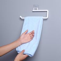 Wholesale Towel Racks Tissue Hanger Plastic Paper Roll Holder Wall Mounted Storage Rack For Kitchen Bathroom