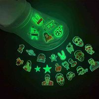 Wholesale Shoes parts Glow In The Dark Charms For Croc Custom Soft Rubber Pvc Designer Accessories Jibz