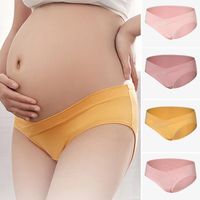 Wholesale Women s Panties Maternity Low Waist V Shaped Cotton Pregnancy Underwear Postpartum Underpants Clothes For Pregnant Women