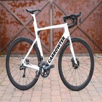 Wholesale White Disk Carrowter Concept Black Road DISC Carbon Complete bike with groupset center lock wheelset