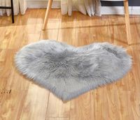 Wholesale Plush Area Rugs Lovely Peach Heart Carpet Home Textile Multifunctional Living Room Heart shaped Anti Slip Floor Mat RRA9237