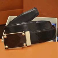 Wholesale 20 men s fashion designer brand belt box type ladies leisure letter big gold buckle luxury belts
