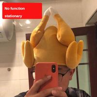 Wholesale Party Hats Halloween Christmas Singing Dancing Chicken Leg Funny Hat Music Moving Caps Headgear