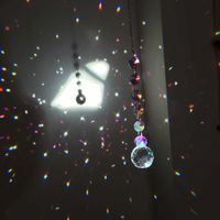 Wholesale AB Color Chandelier Crystals Prisms Rainbow Maker Sun Light Catcher For Window Hanging Crystal Hanging Ornaments Summer Gift Q0811