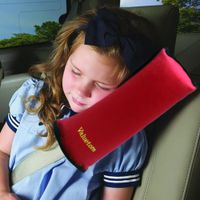Wholesale 2021 Kids Travel Car Pillow Adjustable Safety Seat Cushions for Adult Child Baby Belt Head Neck Shoulder Support Protector Strap Pad in red blue pink grey color