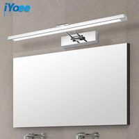 Wholesale Wall Lamp Modern Stainless Steel LED Front Mirror Light Bathroom Makeup Lamps Vanity Toilet Mounted Sconces Lighting Fixtures