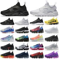 Wholesale 2022 Huarache Ultra Running Shoes Men Women Athletic Sneakers Huraches TN Plus Black White Volt Sunset Cherry All Red Cool Wolf Grey Neon Gree Olive Camo Size