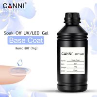 Wholesale X X CANNI Soak off UV LED Primer Base Coat One Kilo Topcoat One Kilo Specially Designed for CANNI Nail Gel Products